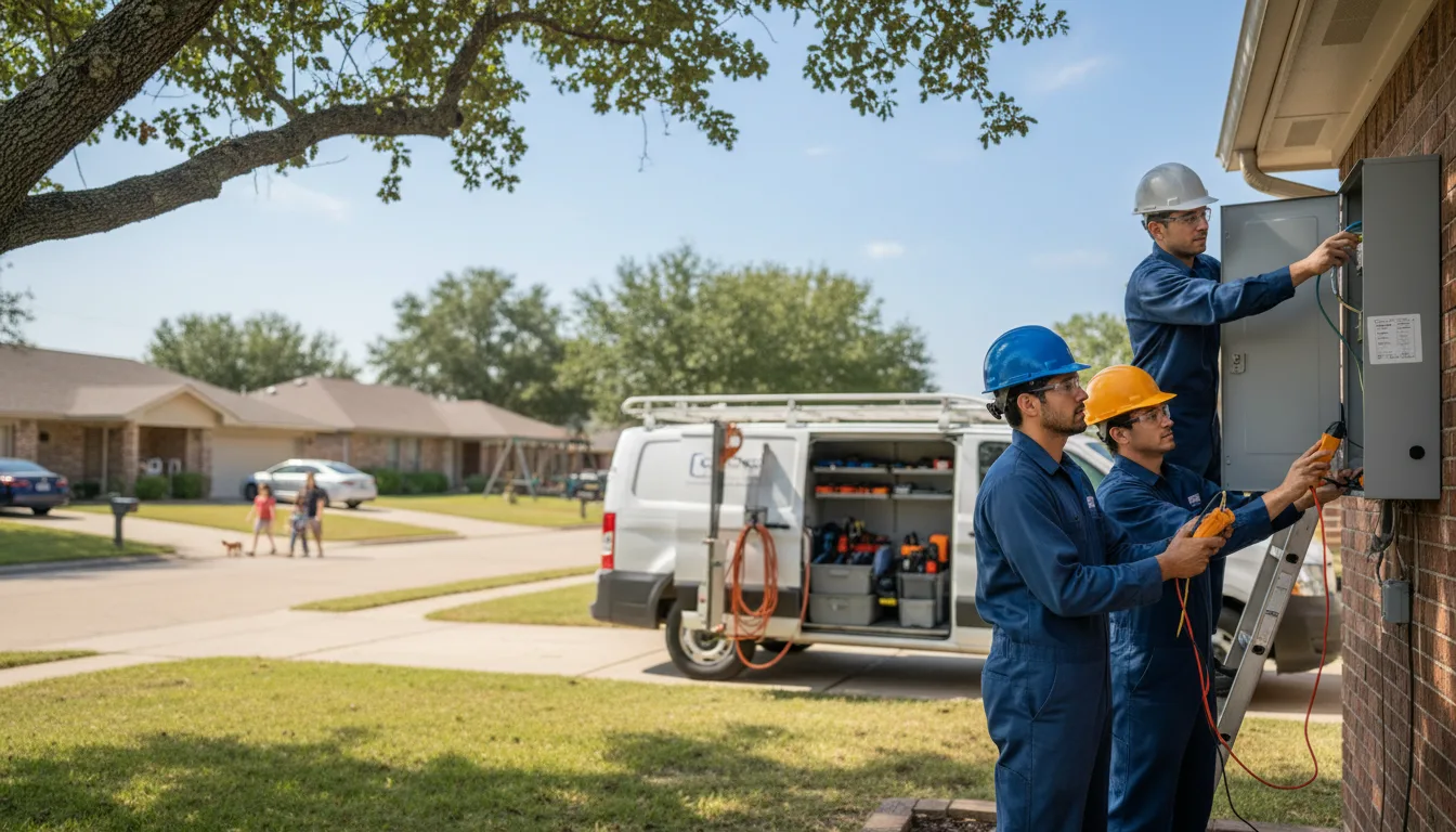 Certified electrician providing emergency electrical services in Pyatt, AR